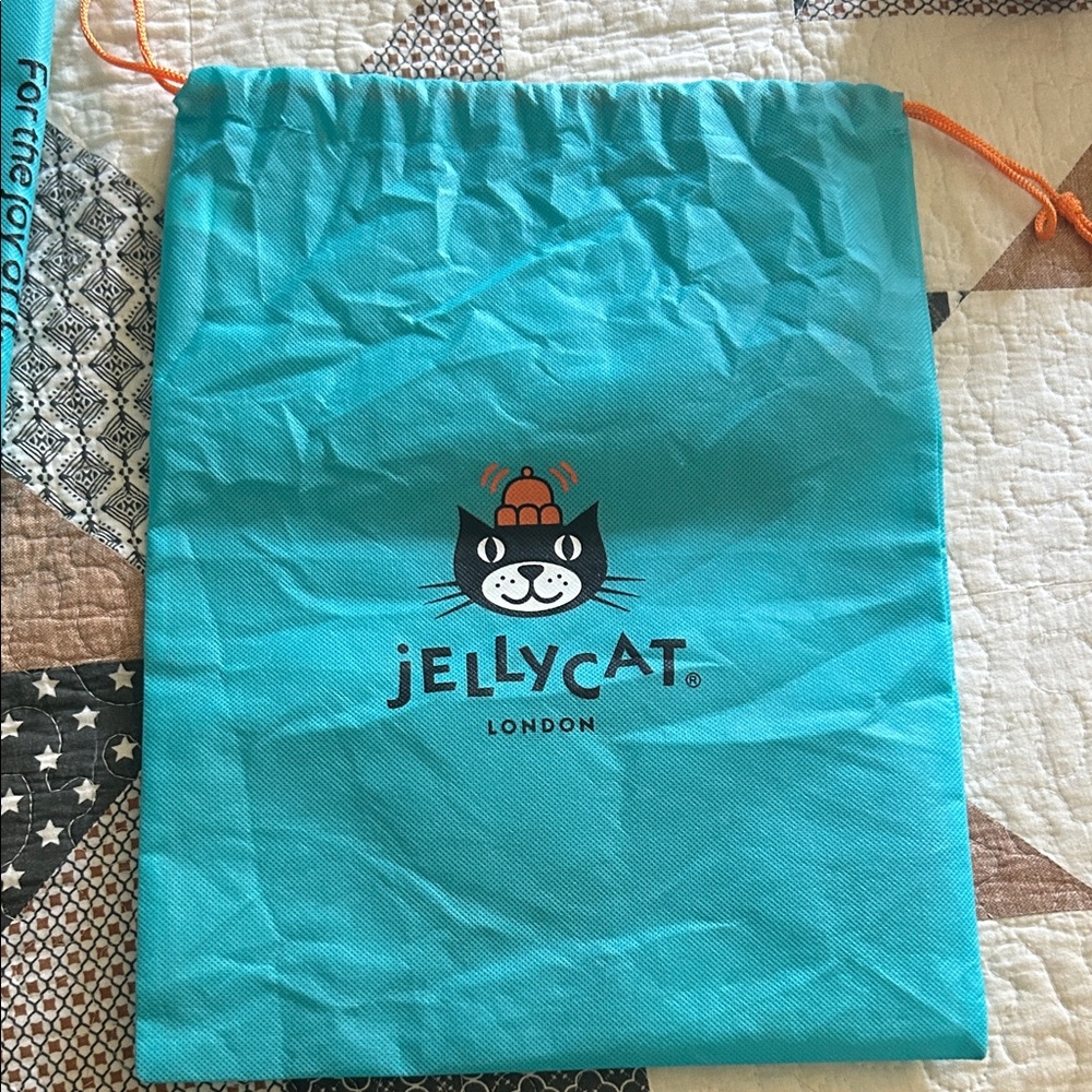 large Jellycat Teal dust bag